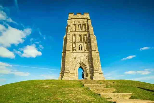 Glastonbury Tor rising above the Somerset Levels — iconic landmark and day trip destination, 20 minutes from The Studio Cheddar luxury self-catering, Somerset