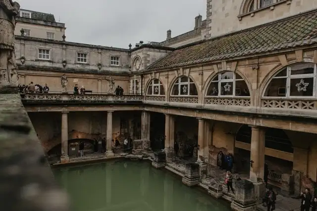 The Roman Baths in Bath — UNESCO World Heritage site and luxury spa city, 45 minutes from The Studio Cheddar self-catering retreat, Somerset
